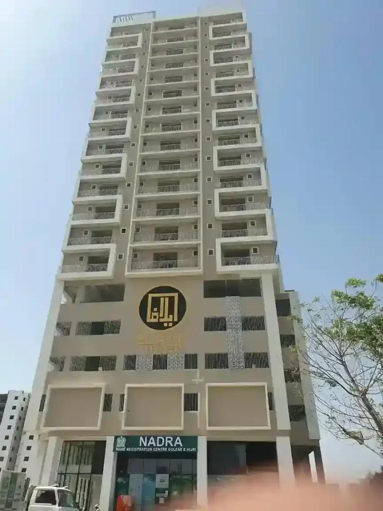 Exterior of Elaf Tower, a United Trading Company fire safety project